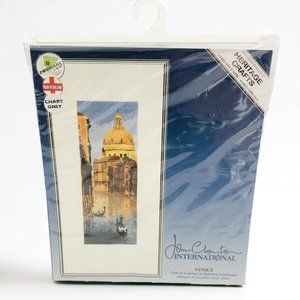 Heritage Crafts Counted Cross Stitch Embroidery Chart Venice Granny Core New